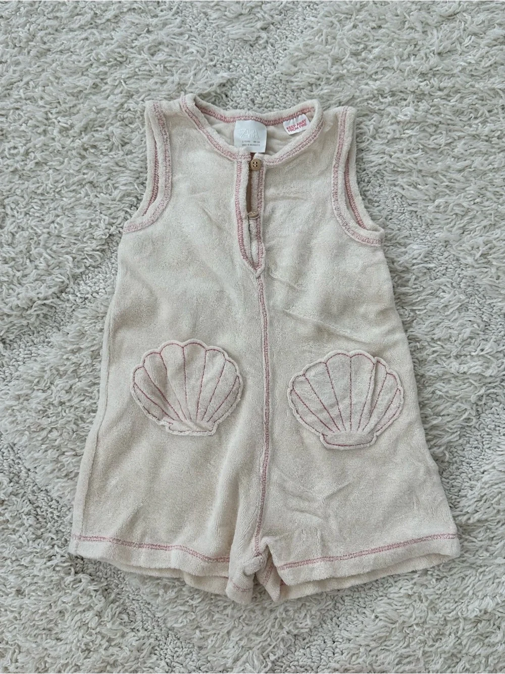 Zara Terry Seashell Romper